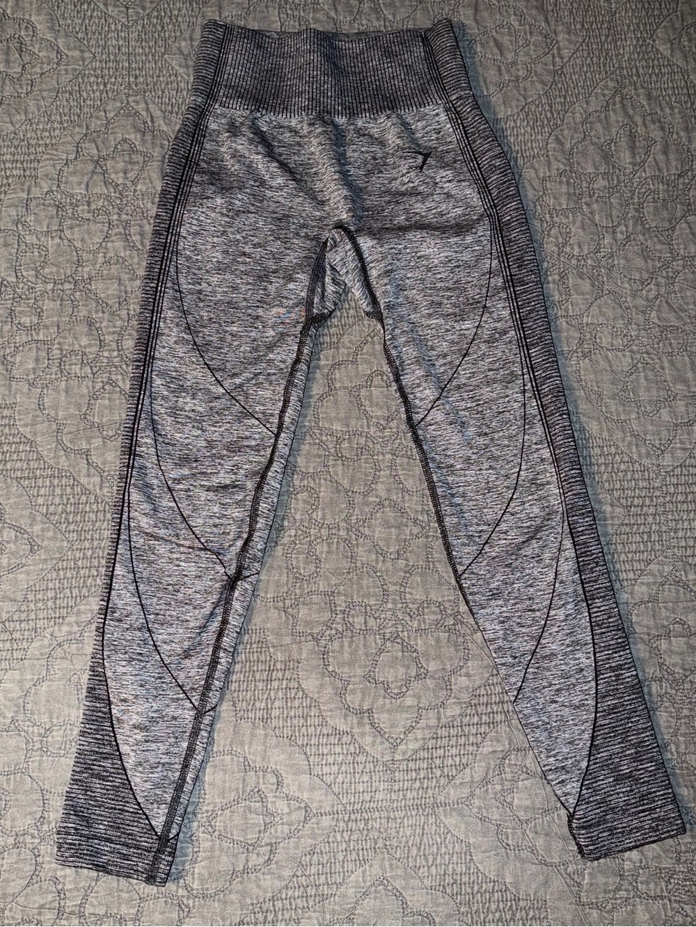 Gymshark Hyper Amplify Leggings-Gray/Black Women’s Size-S
